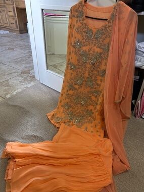 Extremely beautiful Indian Pakistani sharara kurta